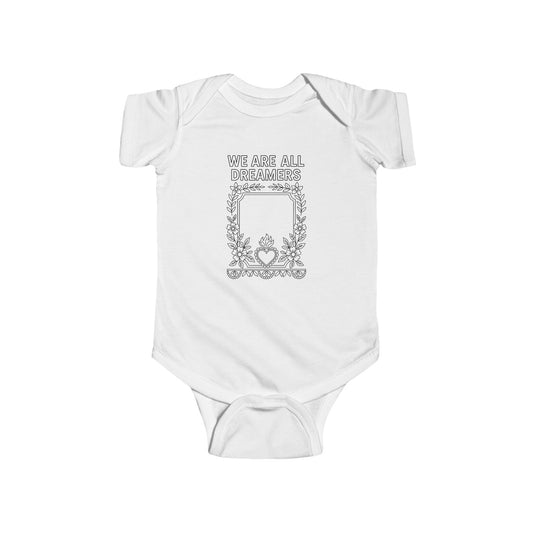 Baby Bodysuit — "We Are All Dreamers" Onesie